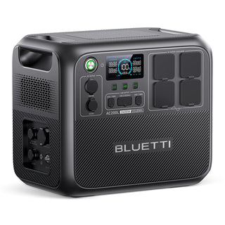 BLUETTI Portable Power Station AC200L, 2048Wh LiFePO4 Battery Backup, Expandable to 8192Wh w/ 4 2400W AC Outlets (3600W Power Lifting), Solar Generator for Camping, Home Use, Emergency