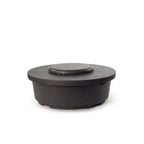 Contempo and Indio Round Fire Table Lid in Black Lava