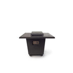 Indio Rectangular Fire Table in Black Lava