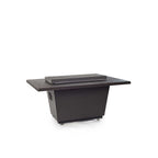 Indio Rectangular Fire Table in Black Lava