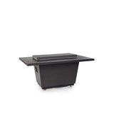 Indio Rectangular Fire Table in Black Lava