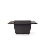Indio Rectangular Fire Table in Black Lava