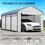Carport Sidewall Panels Set of 4 for 12' x 20' Carports, White
