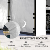 Carport Sidewall Panels Set of 4 for 12' x 20' Carports, White