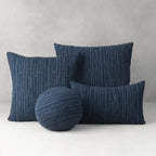 Luxe Stripe Indigo Pillow