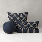 Indigo Rope Pillow