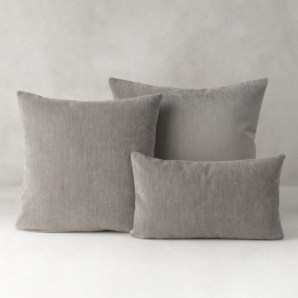 Luxe Velour Pewter Pillow