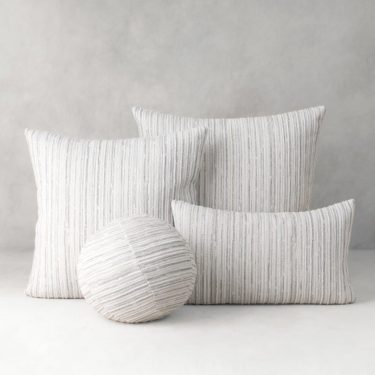 Luxe Stripe Pebble Pillow