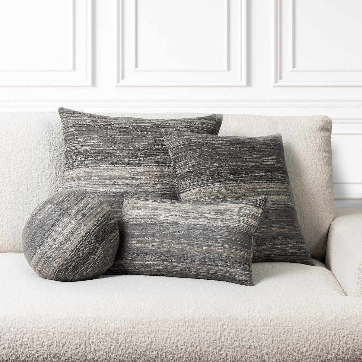 Textured Grigio Pillow