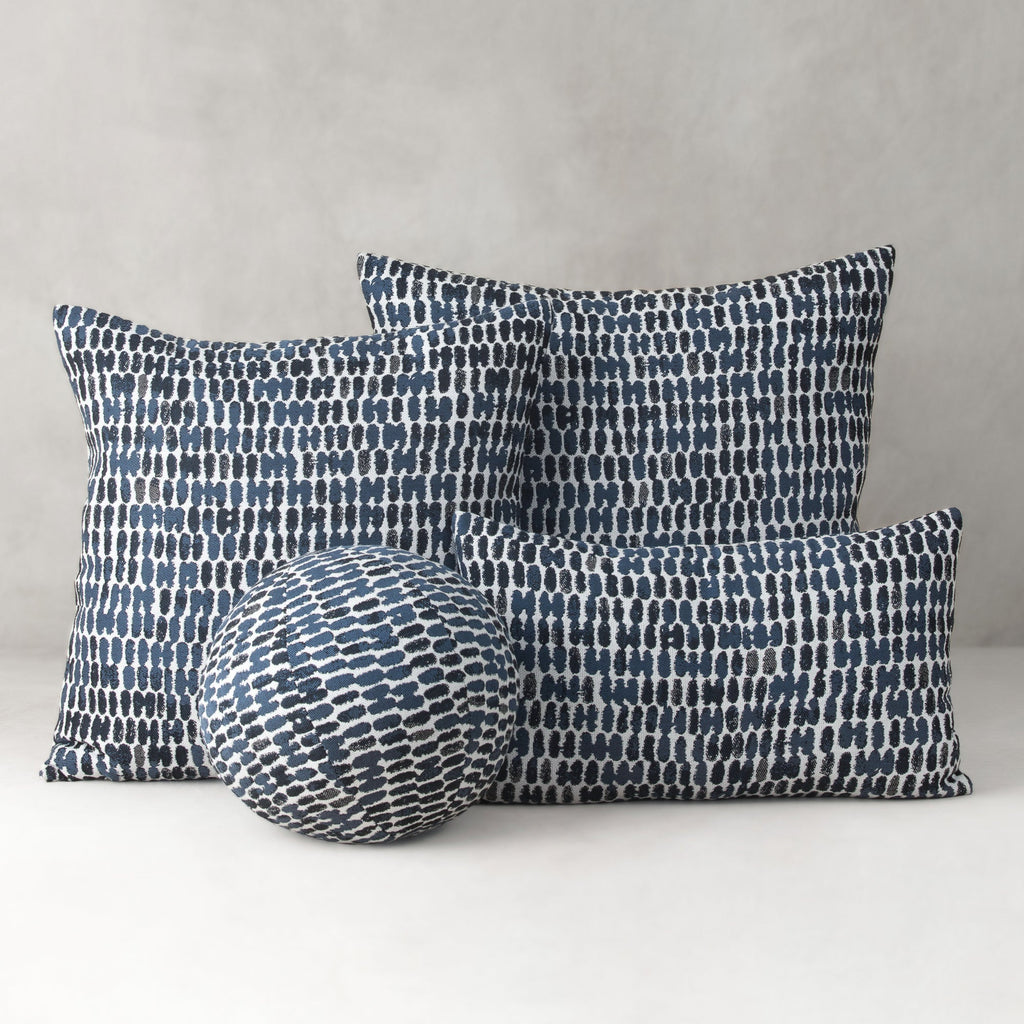 Thumbprint Indigo Pillow