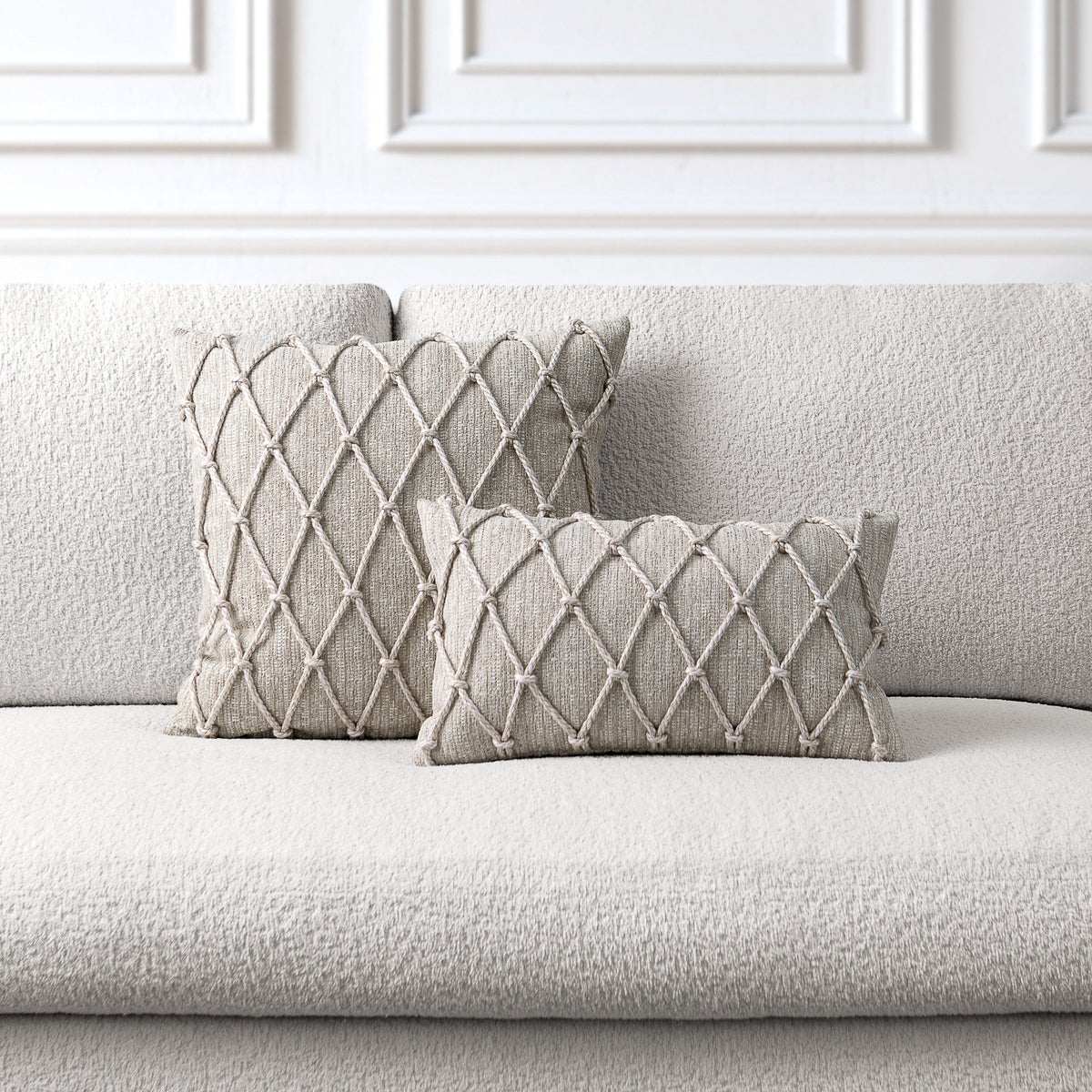 Macrame Fawn Pillow