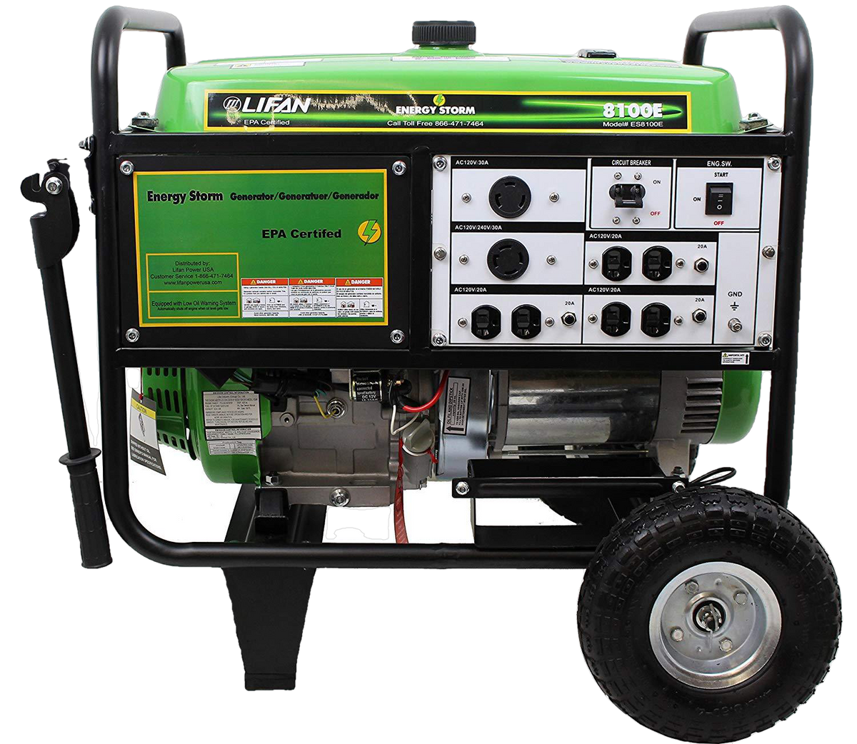 7500W/8100W Electric Start Portable Generator - Refurbished