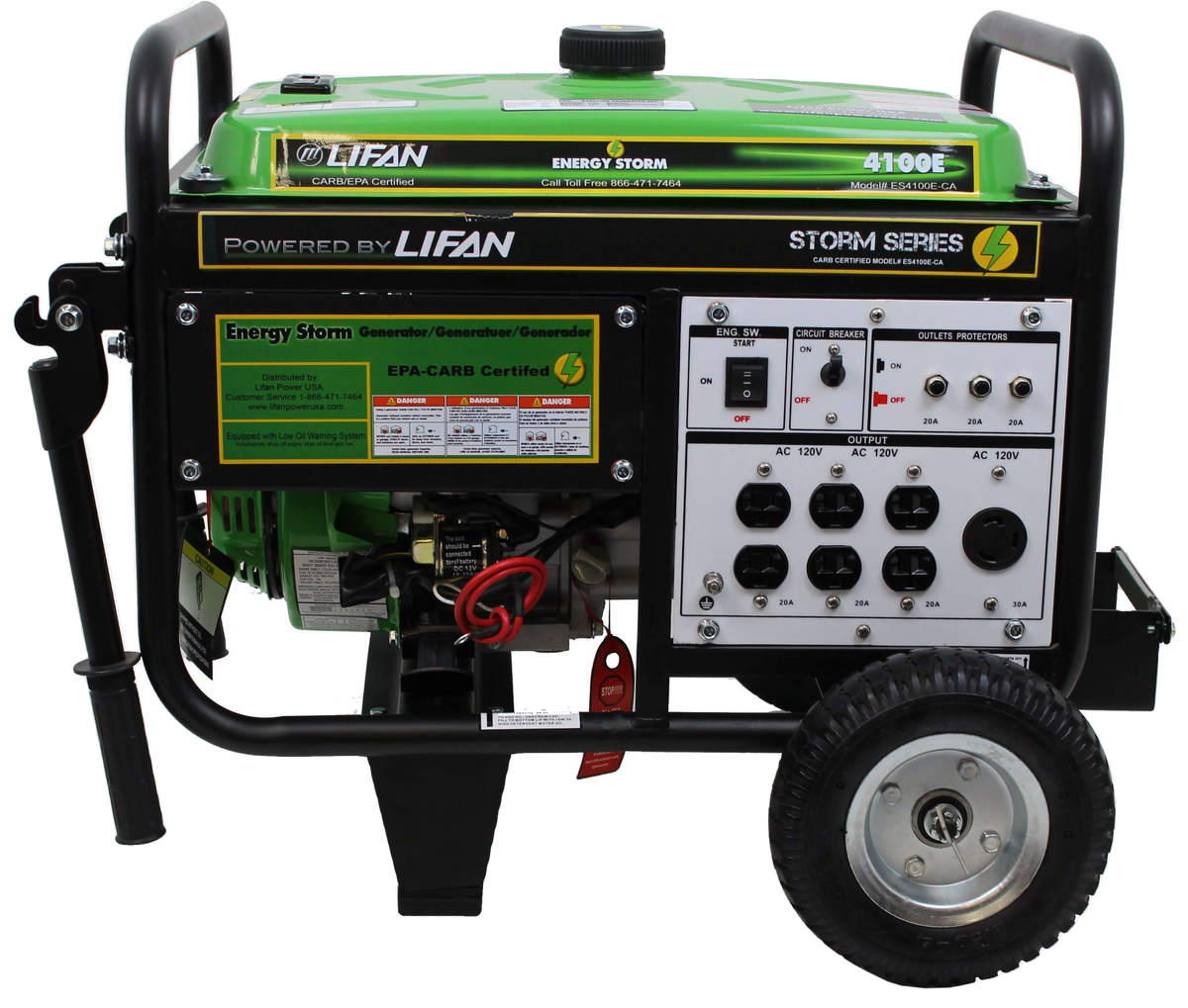 3500W/4100W Electric Start Portable Generator - Refurbished