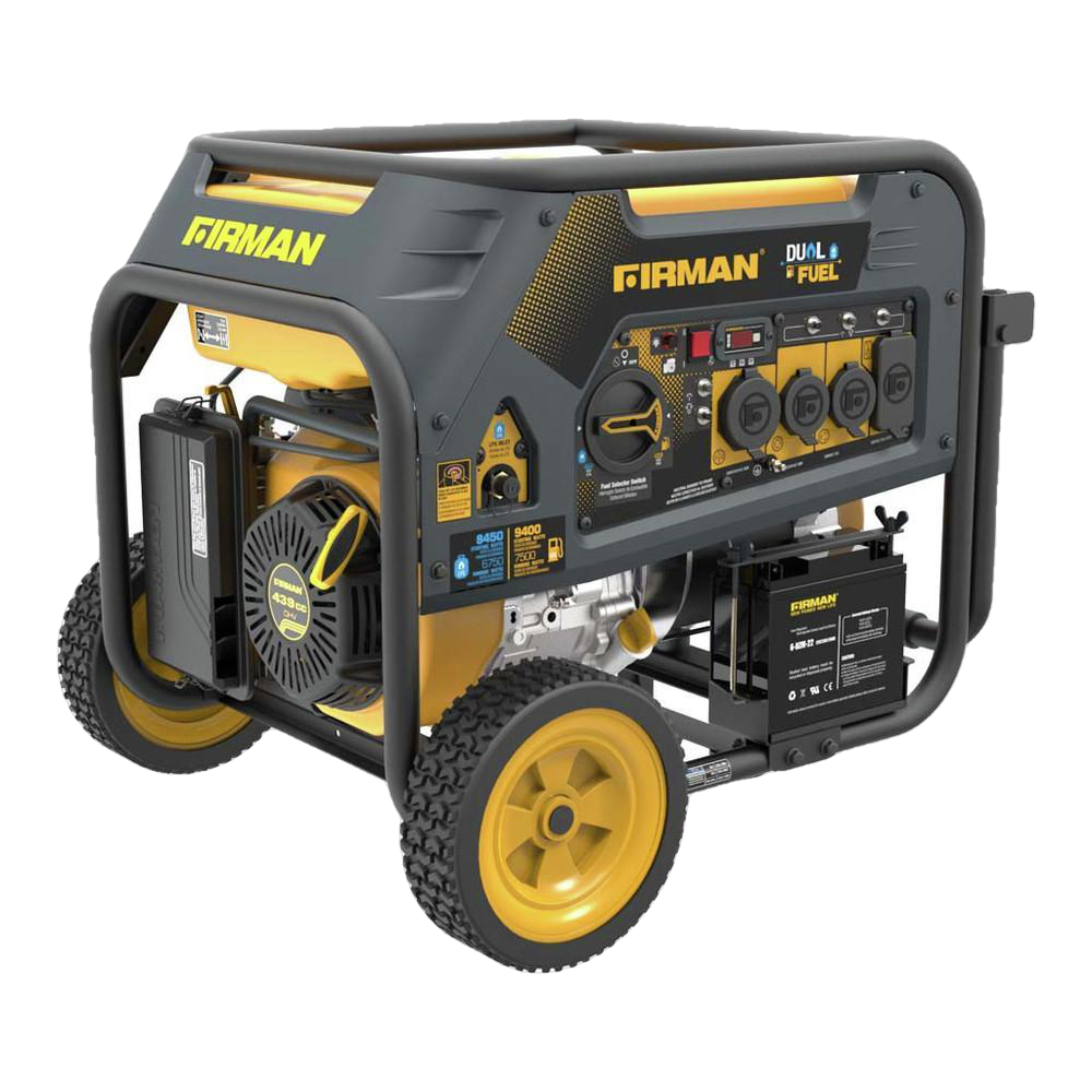 7500W/9400W Dual Fuel Electric Start 50A Generator - Refurbished
