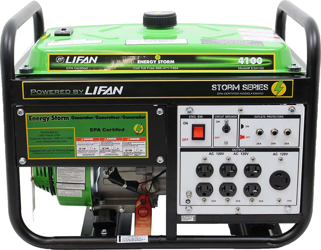 3500W/4100W Portable Gas Generator - New