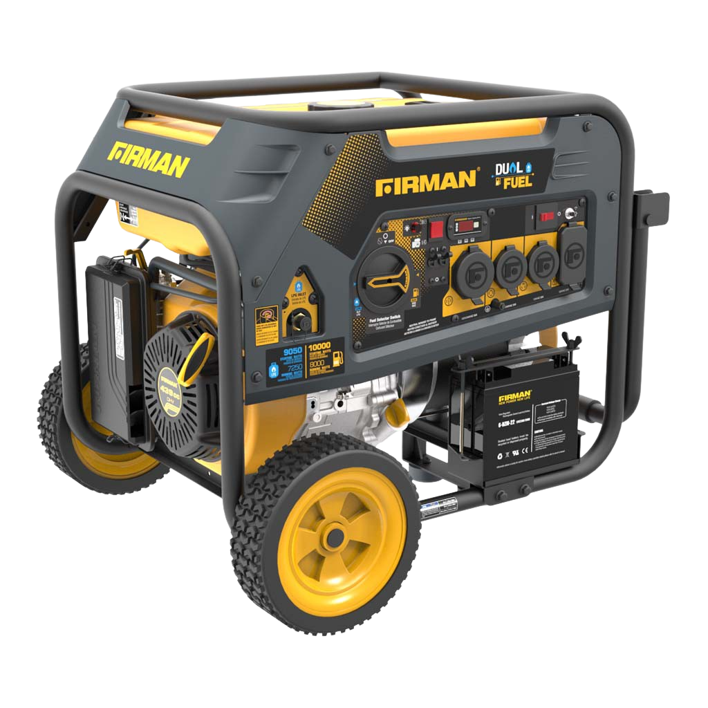 8000W/10000W Dual Fuel Electric Start 50A Generator - Refurbished