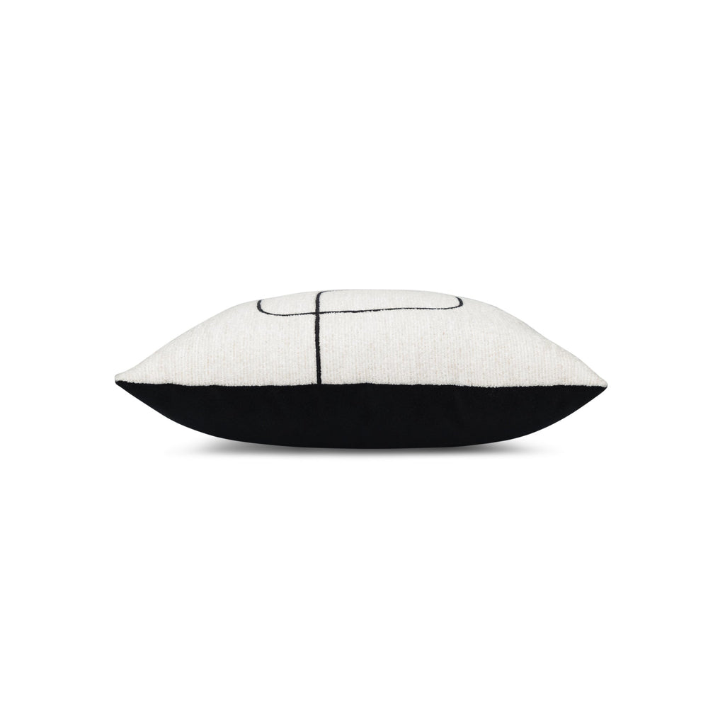 Linear Luxe Ebony Pillow