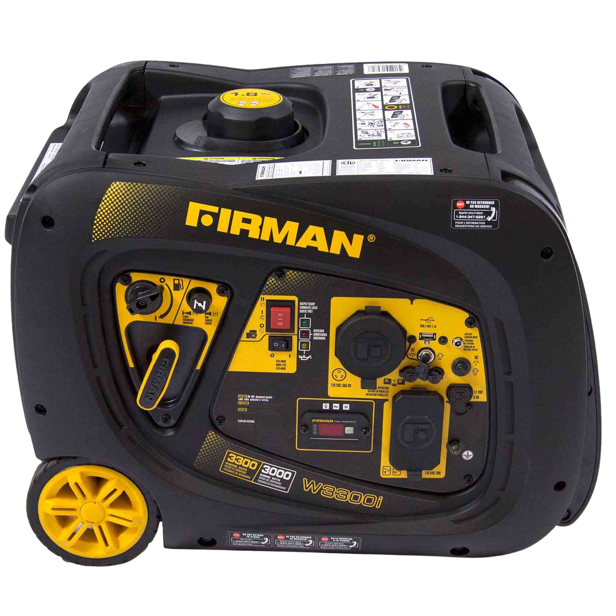 3000W/3300W 30 Amp Electric Start Gas Inverter Generator - New