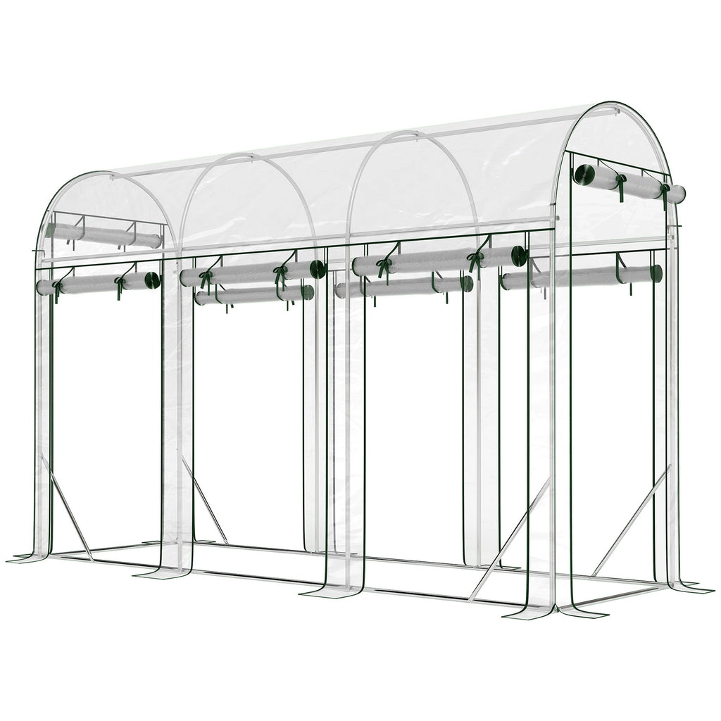 10' x 3' x 6.5' Walk-in Tunnel Greenhouse, Clear