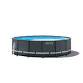 16ft x 48in Round Above Ground Swimming Pool Set, Grey