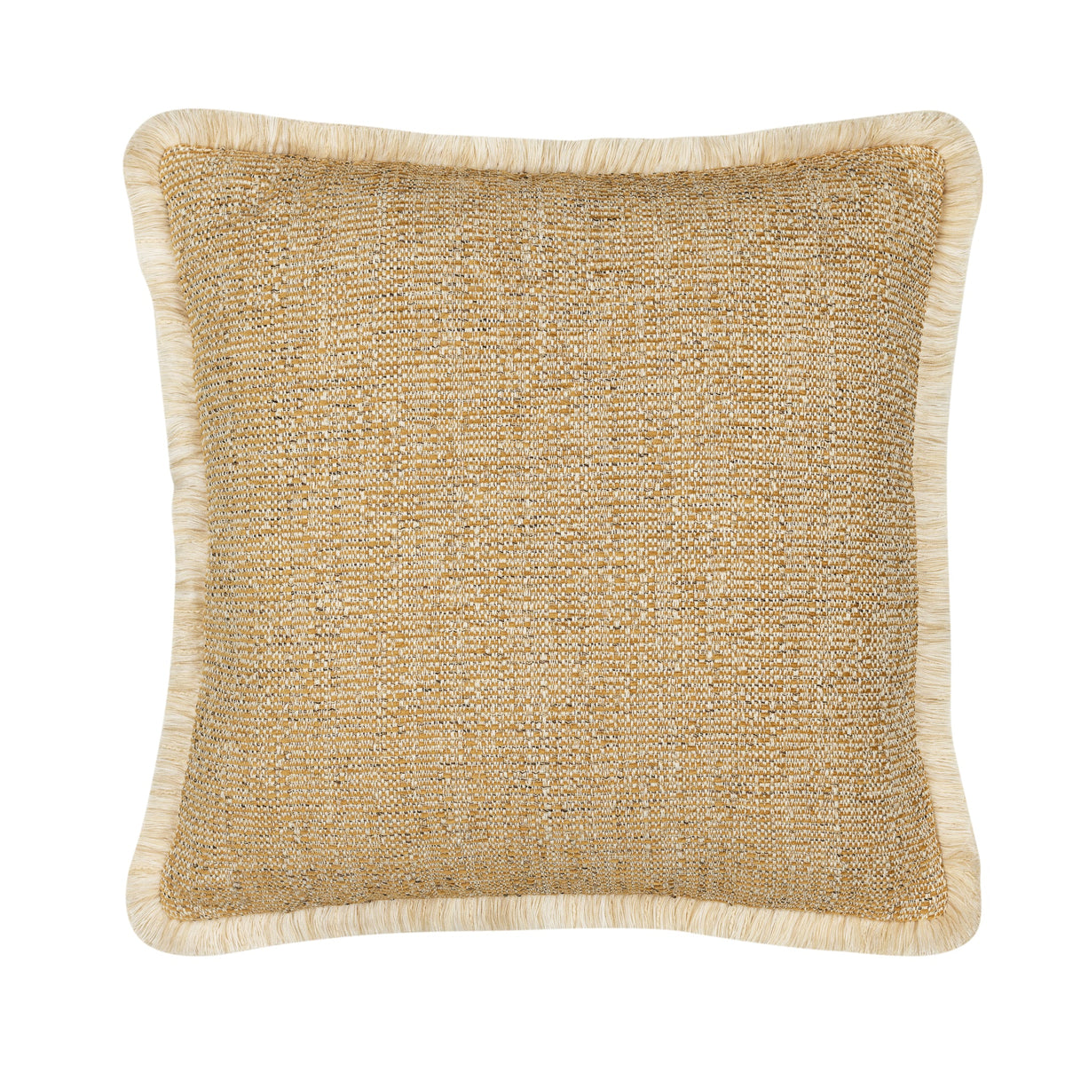Golden Hour Fringed Pillow