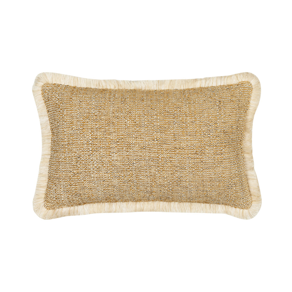Golden Hour Fringed Pillow