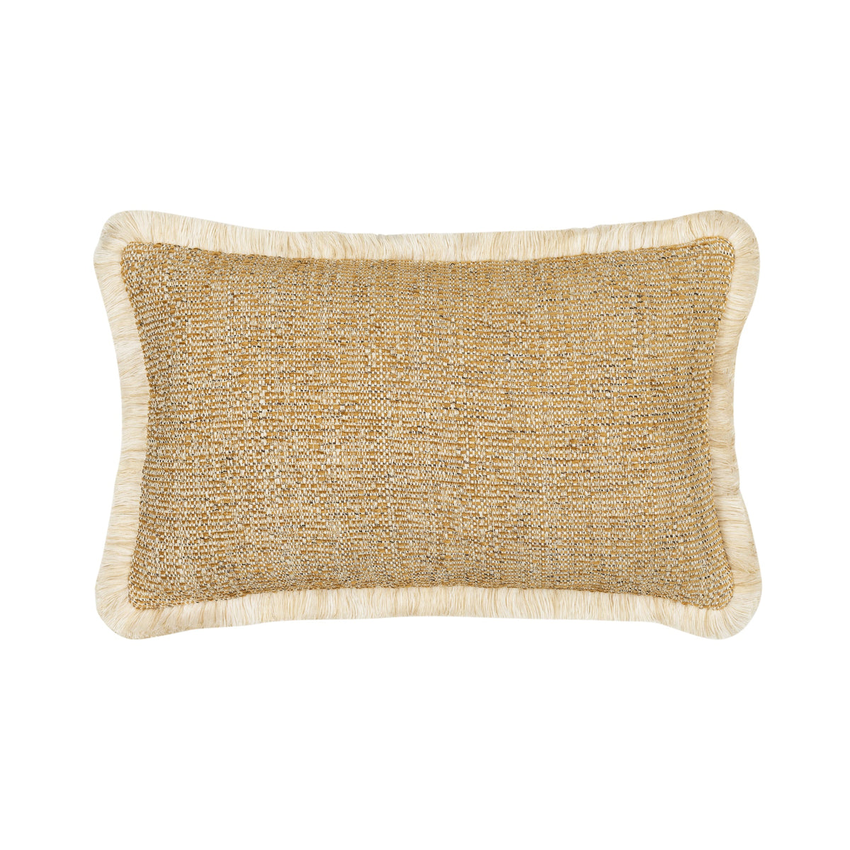 Golden Hour Fringed Pillow