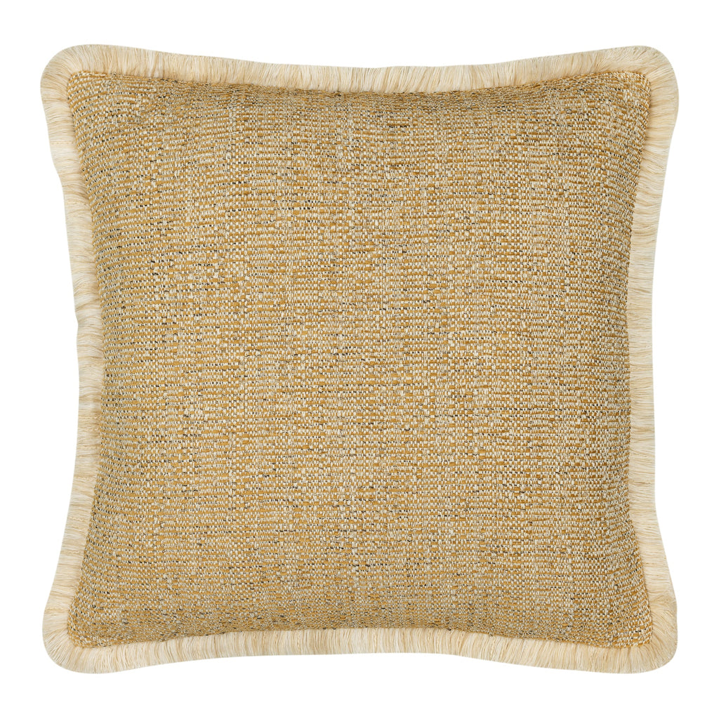 Golden Hour Fringed Pillow