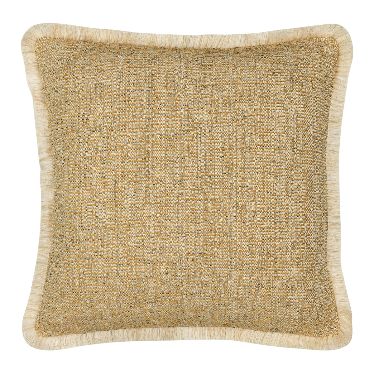 Golden Hour Fringed Pillow