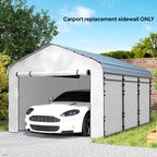 Carport Sidewall Panels Set of 4 for 12' x 20' Carports, White