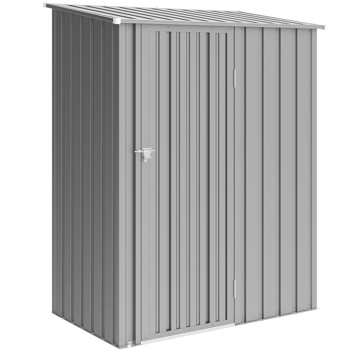 5ft x 3ft Garden Storage Shed with Sloped Roof and Lockable Door