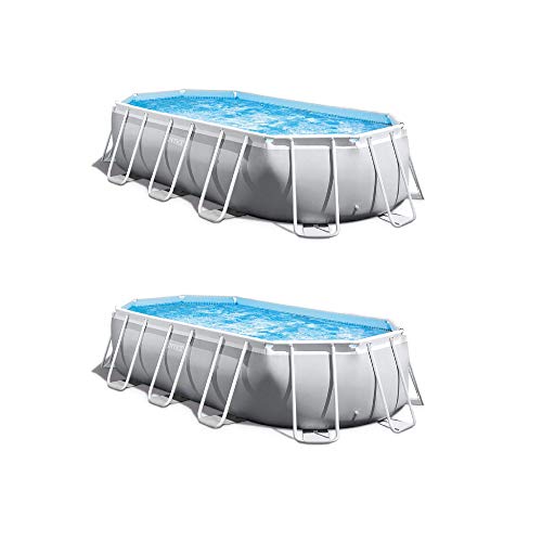 16.5ft x 9ft 48in Above Ground Swimming Pool Pump Set (2 Pack)