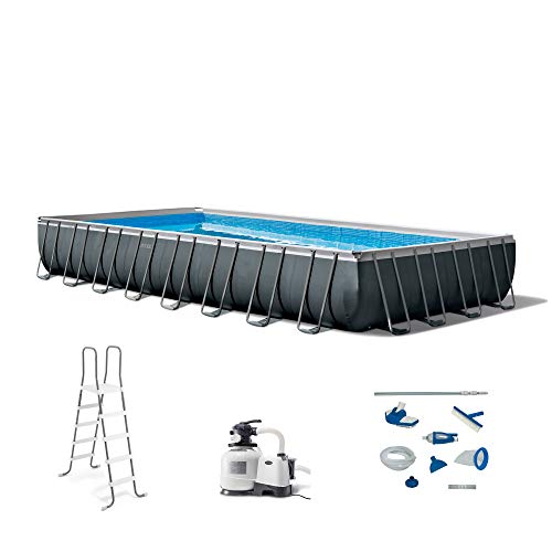 32ft x 16ft x 52in Rectangular Above Ground Swimming Pool