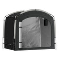 Bike Storage Tent with 210D Oxford Fabric and Carry Bag for 3-4 Bikes, Black