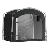 Bike Storage Tent with 210D Oxford Fabric and Carry Bag for 3-4 Bikes, Black