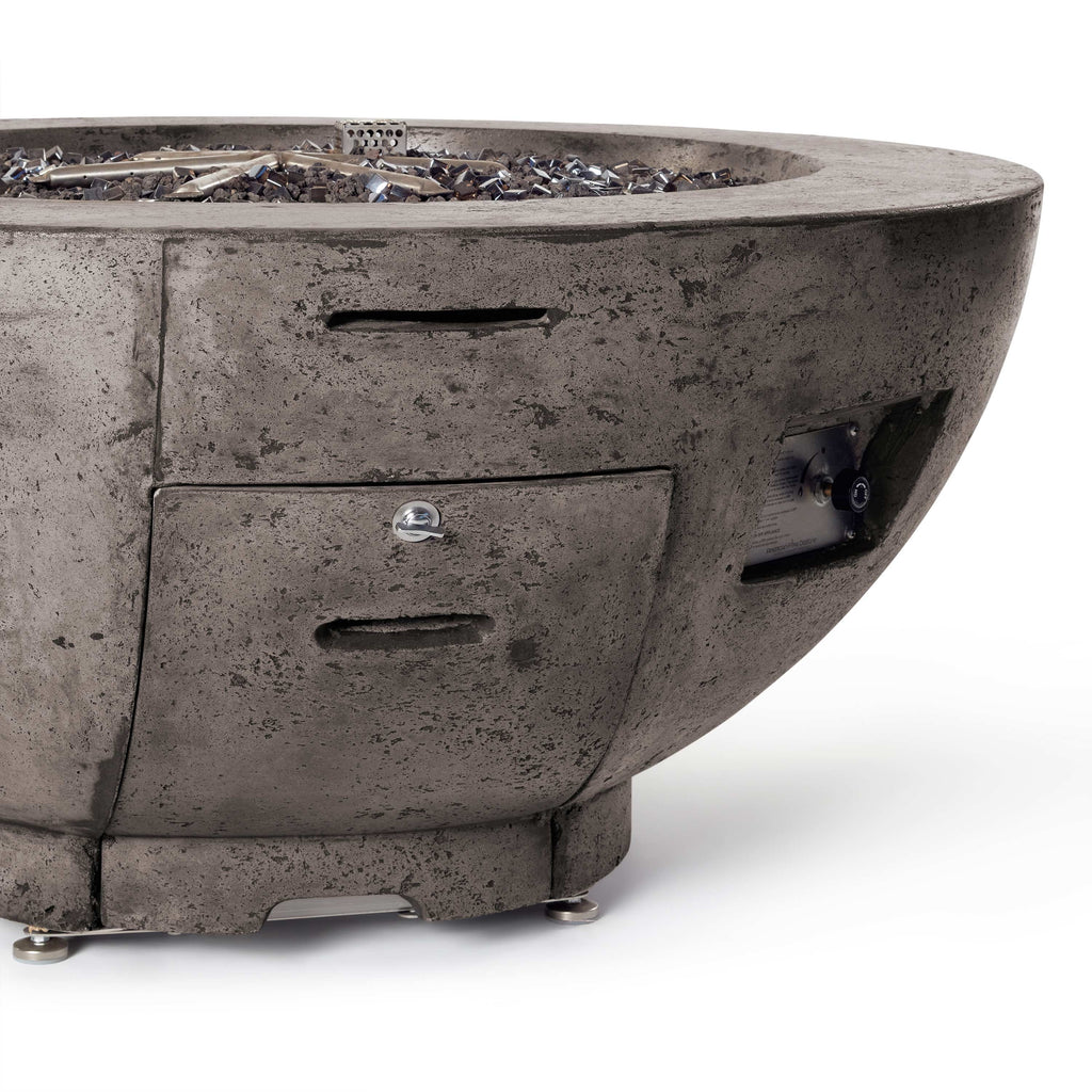 48" Fire Bowl in Dark Basalt