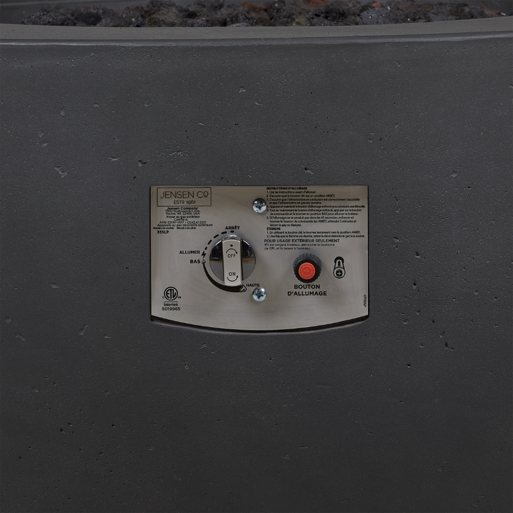 Tahoe Fire Bowl - Carbon (Natural Gas)