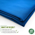 Aiire Modern Outdoor Bean Bag – Giant Pear Bean Bag XXL without Filling Included for Terrace or Garden – Bean Bag Chair Living Room or Youth Room Decoration – Gamer Blue