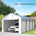 Carport Sidewall Panels Set of 4 for 10' x 15' Structures, White