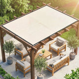 2 x 3 m Sun Shade Sail in Beige with Steel Eyelets & Bungee Cords, UV Protection