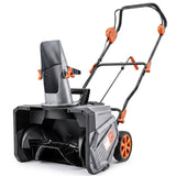 40V 18" Cordless Snow Blower, Brushless 1400W Motor, PU Auger, 2x4Ah Batteries