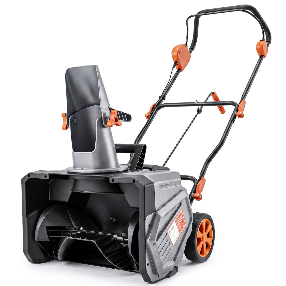 40V 18" Cordless Snow Blower, Brushless 1400W Motor, PU Auger, 2x4Ah Batteries
