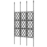 33.5 x 77.6 Inch Foldable Garden Trellis for Climbing Plants, Black