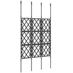 33.5 x 77.6 Inch Foldable Garden Trellis for Climbing Plants, Black
