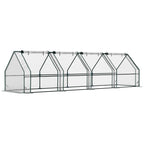 Mini Greenhouse with Zippered Doors & Roll-up Windows,