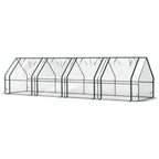 Mini Greenhouse with Zippered Doors & Roll-up Windows,