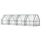 Mini Greenhouse with Zippered Doors & Roll-up Windows,