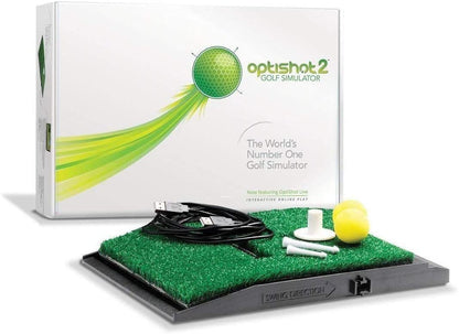 GolfBaysUK Optishot 2 Golf Simulator Bundle – You Get Deep Golf Enclosure, 1.5M X 1.5M Golf Mat, Optishot2 Golf Simulator - For Home - Train from Home Package