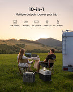 BLUETTI Portable Power Station AC200L, 2048Wh LiFePO4 Battery Backup, Expandable to 8192Wh w/ 4 2400W AC Outlets (3600W Power Lifting), Solar Generator for Camping, Home Use, Emergency