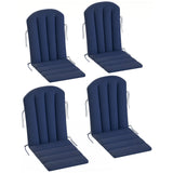 4-Piece Adirondack Chair Cushion Set with Ties, Navy Blue